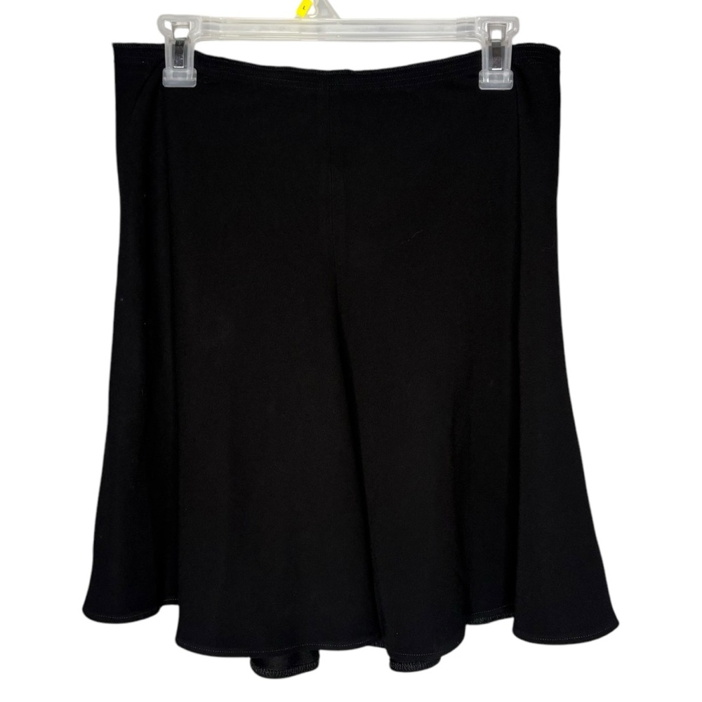 Prada Skirt Black A-Line Knee Length womens size 42 / US 6